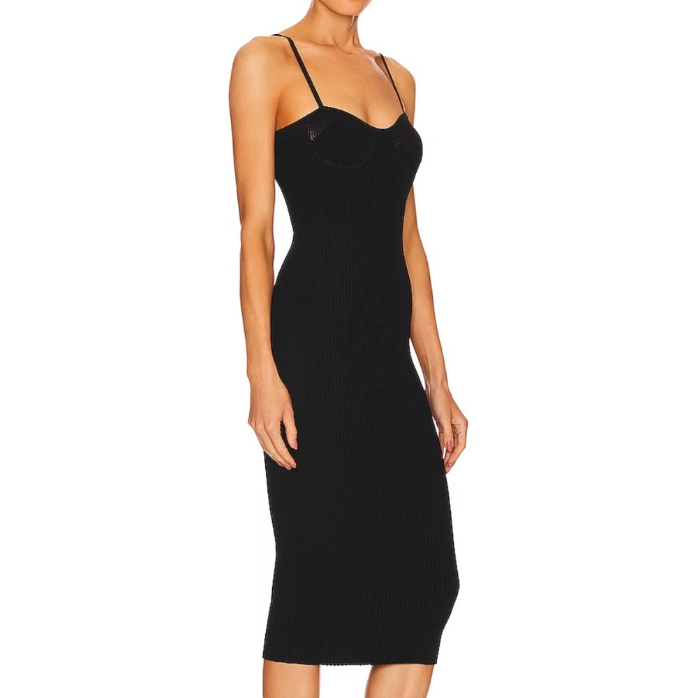 NWT Helmut Lang Black Eyelet Bra Dress - Picture 2 of 16